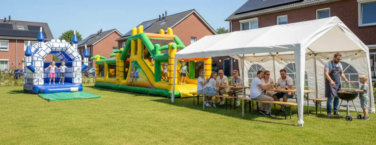 Buurtfeest organiseren met Springkussenverhuur Maastricht