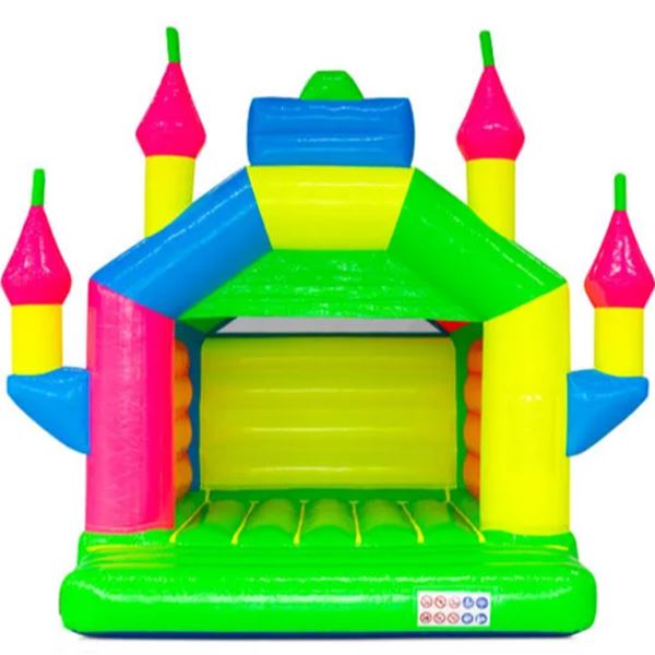 Springkussen Kasteel Fluor Colours 5x5m