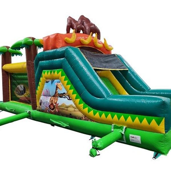 Stormbaan Jungle met glijbaan 10m Stormbaan Jungle met glijbaan 10m