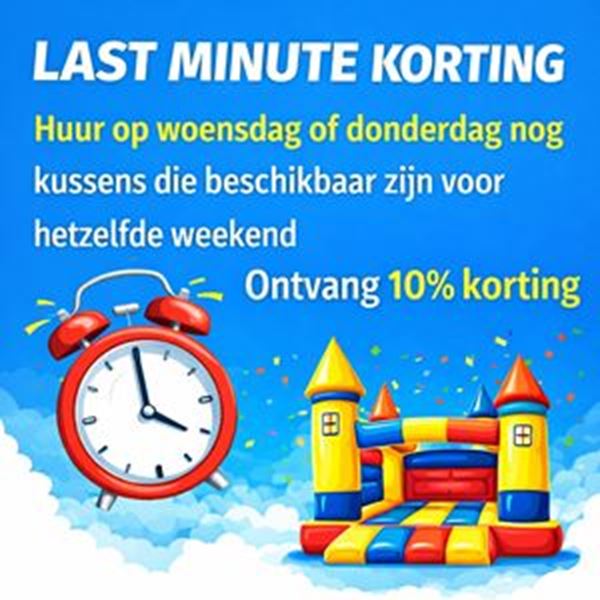 Last-minute korting Last-minute korting