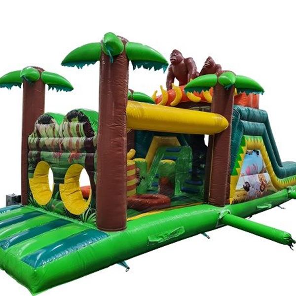 Stormbaan Jungle met glijbaan 10m Stormbaan Jungle met glijbaan 10m